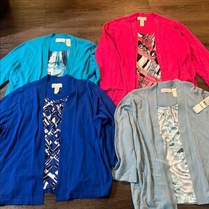 Alfred Dunner Elegant Blue Knitwear